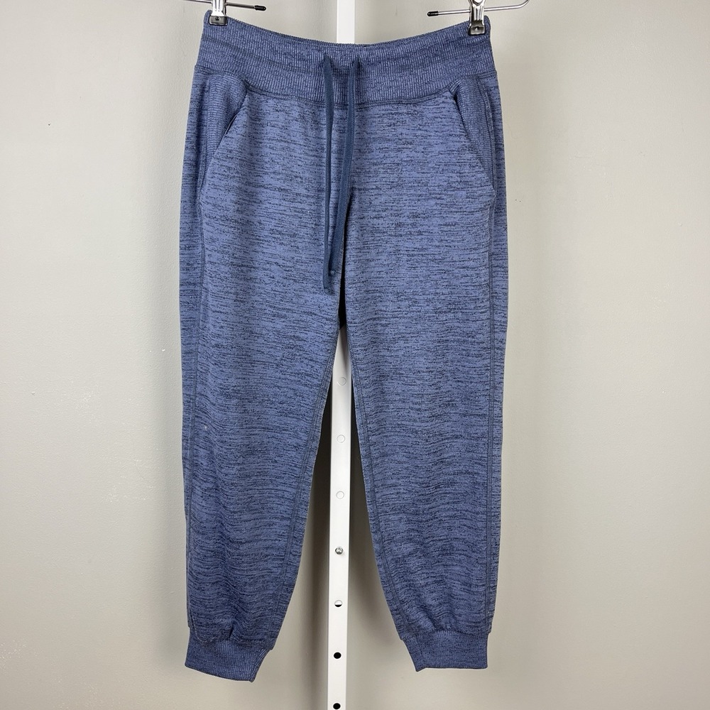 Athleta Downplay Cropped Jogger Womens XS Heather Blue Pull On Pants‎